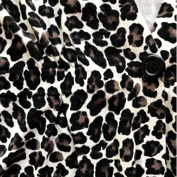 Fashion Bug Leopard Print One Botton Cardigan with Peplum size 22/24W(?) read - Picture 8 of 10